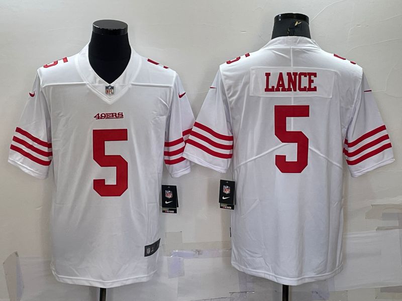 Men San Francisco 49ers #5 Lance White New 2022 Nike Limited Vapor Untouchable NFL Jersey